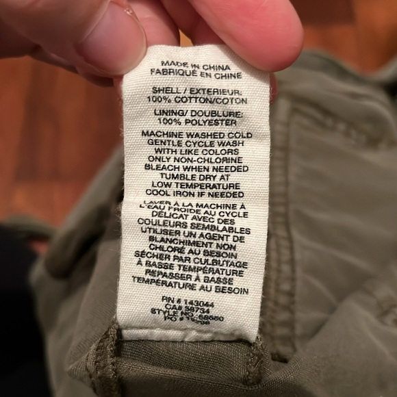 AVEC LES FILLES Anthro Revolve Olive Green Paperbag High Waist Ankle Pants 31 - Picture 6 of 11